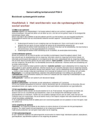 Samenvatting tentamenstof PSH II (deel 2)