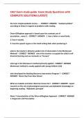 CALT Exam study guide Exam Study Questions with  COMPLETE SOLUTIONS (LATEST) the term strephosymbolia means.... - CORRECT ANSWER "twisted symbols"  according to Orton in regards to problems with reading. Orton-Gillingham approach is based upon the c