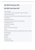 NU 650 Final Exam SG