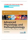 COMPLETE TEST BANK FOR: Advanced Physiology And Pathophysiology: Essentials For Clinical Practice 2Nd Edition By Nancy Tkacs ,Linda Herrmann Latest Update.