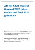 ATI RN Adult Medical  Surgical 2023 latest  update and final 2024  graded A+