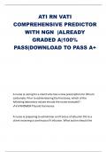 ATI RN VATI  COMPREHENSIVE PREDICTOR WITH NGN |ALREADY  GRADED A|100%  PASS|DOWNLOAD TO PASS A+