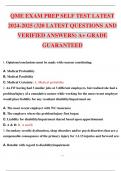 QME EXAM BUNDLE NEWEST 2024-2025 ACTUAL EXAM QUESTIONS AND CORRECT VERIFIED ANSWERS. ALREADY GRADED A+