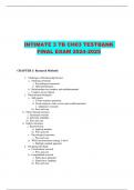 INTIMATE 3 TB CH03 TESTBANK FINAL EXAM 2024-2025