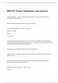 BIO 251 Exam 1 Questions And Answers