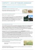 Les 5 publieke landschap 19e eeuw_context C samenvatting/lesnotities