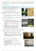 Les 4 Engelse landschapspark_context C samenvatting/lesnotities