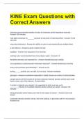 KINE Exam Questions with Correct Answers.docx