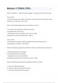 Module 3 TESOL/TEFL EXAM QUESTIONS AND ANSWERS