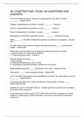 IEC CHAPTER FINAL EXAM 135 QUESTIONS AND ANSWERS