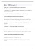 bios 1700 chapter 2 Questions And Answers Graded A+