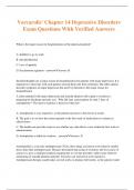 Varcarolis' Chapter 14 Depressive Disorders Exam Questions With Verified Answers