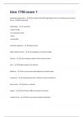 bios 1700 exam 1 Questions And Answers Graded A+