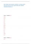 NIH STROKE SCALE GROUP A PATIENT 1-6 EXAM LATEST  2024-2025 WITH ACTUAL QUESTIONS AND CORRECT  ANSWERS/GRADED A+