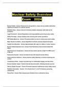 Nuclear Safety Overview Exam  2024