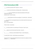 FFA Floriculture CDE Questions And Answers Graded A+