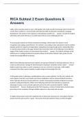 RICA Subtest 2 Exam Questions & Answers.