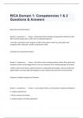 RICA Domain 1 Competencies 1 & 2 Questions & Answers.