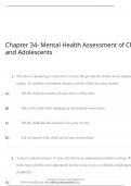 Chapter 34- Mental Health Assessment of Children and Adolescents