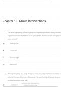 Chapter 13- Group Interventions