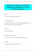 Purpose of SAFe Lean Portfolio  Management Questions & Correct  Answers/ Graded A