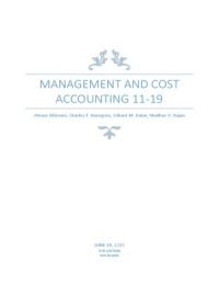 Management and cost accounting deel II