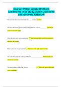 Civil Air Patrol Wright Brothers Leadership Test Study Guide Questions and Answers Rated A+