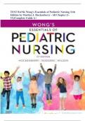 Wong's Essentials of Pediatric Nursing 11th Edition by Marilyn J. Hockenberry - All Chapter (1-31)|Complete Guide A+