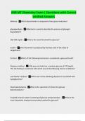 AAB MT Chemistry Exam | Questions with Correct Verified Answers