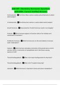 AAB-MT- Chemistry-Hormones Questions with100% Correct Verified Answers