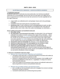 Samenvatting OMT II: Hst 8 - 10