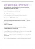 GCU NSC 150 QUIZ 2 STUDY GUIDE QUESTIONS & ANSWERS RATED 100% CORRECT!!