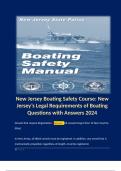 New Jersey Boating Safety Course: New Jersey’s Legal Requirements of Boating Questions with Answers 2024. 