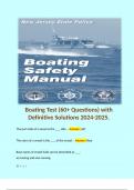 Boating Test (60+ Questions) with Definitive Solutions 2024-2025. 