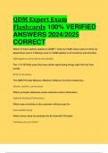 BEST REVIEW QDM Expert Exam Flashcards 100% VERIFIED  ANSWERS 2024/2025  CORRECT