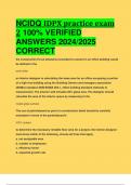 BEST REVIEW NCIDQ IDPX practice exam 2 100% VERIFIED  ANSWERS 2024/2025  CORRECT