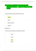 Chamberlain NR283 Test Questions & Answers (Exam 1, Exam 2, Exam 3, Final Exam)