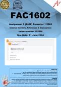 FAC1602 Assignment 5 (COMPLETE ANSWERS) Semester 1 2024 (152590) - DUE 11 June 2024