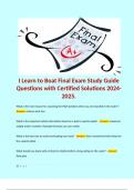 I Learn to Boat Final Exam Study Guide Questions with Certified Solutions 2024-2025.