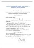 COMP 232- Mathematics for Computer Science Solutions to Assignment 4 Concordia University