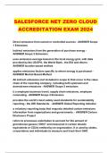 SALESFORCE NET ZERO CLOUD ACCREDITATION EXAM 2024