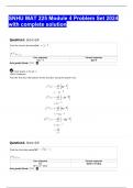  SNHU MAT 225 Module 4 Problem Set 2024 with complete solution