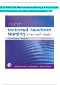 TEST BANK For Olds' Maternal-Newborn Nursing & Women's Health Across the Lifespan, 12th Edition (Davidson), Verified Chapters 1 - 36, Complete Newest Version