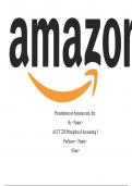 ACCT 220 Principles of Accounting I - SEC 10-K Presentation on Amazon, Inc.