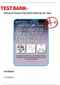 Test Bank- Advanced Practice Psychiatric Nursing: Integrating Psychotherapy, Psychopharmacology, and Complementary and Alternative Approaches Across the Life Span 3rd Edition(  Kathleen Tusaie,2022) ,Chapter 1-24|| All Chapters