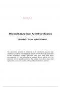 Microsoft Azure Exam AZ-104 Certification 2024 LATEST VERSION