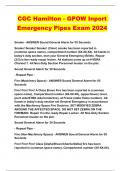 CGC Hamilton - GPOW Inport Emergency Pipes Exam 2024