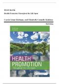 Test Bank For Health Promotion Throughout the Life Span 9th Edition By Carole Edelman, Elizabeth Kudzma