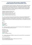 ACLS Pre-Course Self-Assessment ( Updated 2024 ) Complete Questions & Answers (Solved) 100% Correct