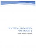 Leeruitkomst A: Behoeften inventariseren voor preventie